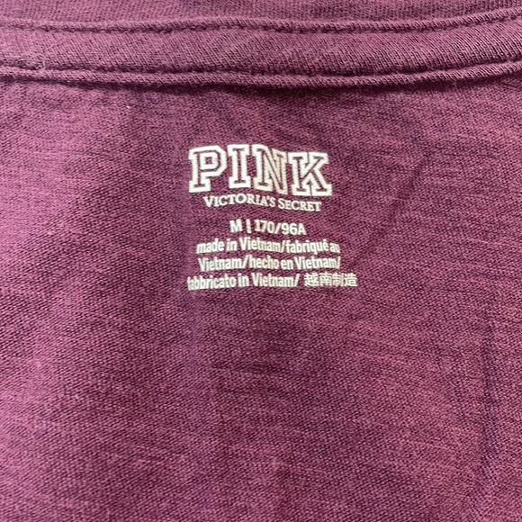 VS Pink Purple Basic SS Top - Picture 5 of 6
